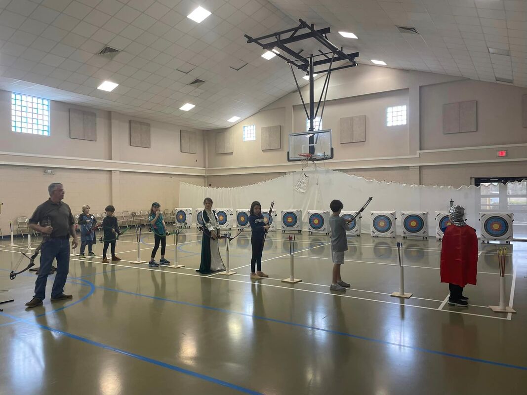 Archery activity at Trinity Classical Academy